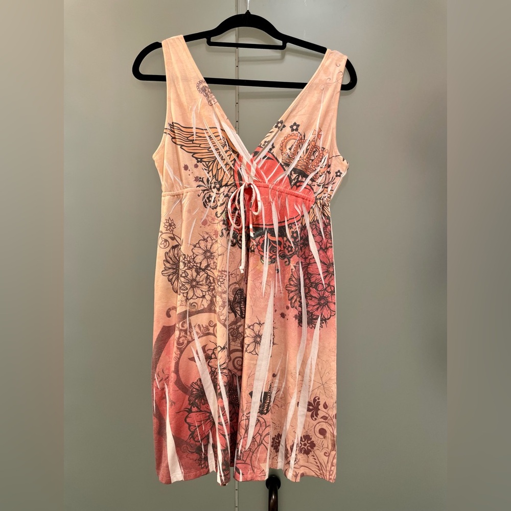 Vintage y2k Tattoo Ed Hardy Style Dress